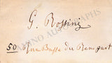 Rossini, Gioachino - Signed Card & Photograph