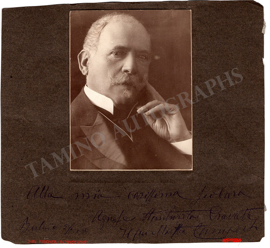 Lamperti, Giovanni Battista Signed Photograph Tamino