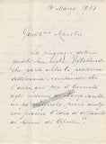 Kaschmann, Giuseppe - Autograph Letter Signed 1913