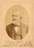 Verdi, Giuseppe - Signed Cabinet Photograph 1881