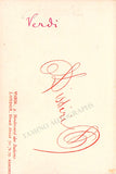 Verdi, Giuseppe - Vintage CDV Unsigned