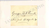 Del Puente, Giuseppe - Signed Card + Unsigned CDV