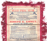 Grand Opera House - Opening Night Silk Program 1881