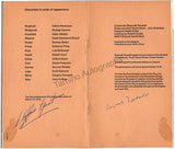 Goodall, Reginald - Grant, Clifford - Signed Program Das Rheingold 1975