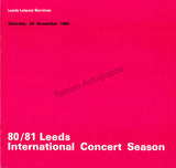 Schiller, Allan - Groves, Charles - Double Signed Program Leeds 1980