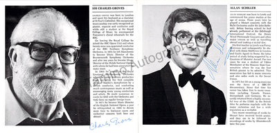 Schiller, Allan - Groves, Charles - Double Signed Program Leeds 1980
