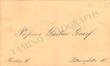 Graef, Gustav - Autograph Letter Signed and Card