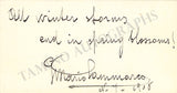 Opera Singers - Signatures Lot (III) 1910s-1930s