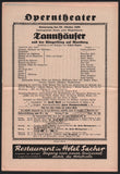 Knappertsbusch, Hans - Program Lot Vienna Opera 1936-1939