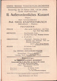 Knappertsbusch, Hans - Program Lot 1923-1942