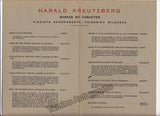 Kreuzberg, Harald - Signed Program Havana 1948