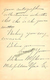 Mapleson, Helen - Autograph Letter Signed 1913
