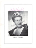 Traubel, Helen - Signed Program London 1953