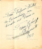 Trundt, Henny - Signed Album Page + Signature of Franz Egenieff