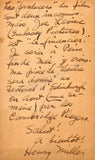 Miller, Henry - Autograph Note Signed