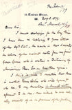 Leslie, Henry David - Autograph Letter Signed 1879
