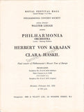 Karajan, Herbert von - Haskill, Clara - Double Signed Program London 1956