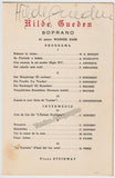 Gueden, Hilde - Signed Program Havana 1956