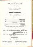 Hines, Jerome - Campora, Giuseppe - Rinaldi, Mafalda - Signed Program Page Teatro Colon 1954