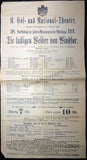 The Merry Wives of Windsor - Large Playbill Munich 1909
