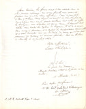De la Tour D'Auvergne, Hughes - Autograph Letter Signed 1842