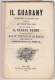 Il Guarany - World Premiere Program-Libretto 1870