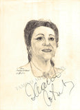 Opera Singers - Collection of 65 Signed Drawings