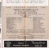 Jessner, Irene - Pataky, Koloman Von - Signed Program Teatro Colon 1940