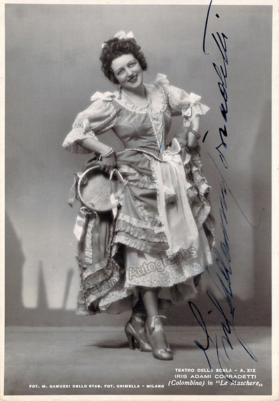 Adami-Corradetti, Iris - Signed Photograph in Le Maschere