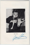 Stern, Isaac - Morel, Jean - Double Signed Program Havana 1949