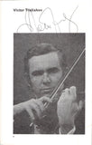 Tretiakov, Victor - Jansons, Mariss - Double Signed Program London 1978