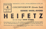 Heifetz, Jascha - Concert Program Amsterdam 1938
