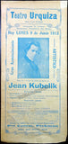 Kubelik, Jean - Set of 2 Unsigned Playbills Montevideo 1913