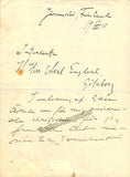 Sibelius, Jean - Autograph Letter Signed 1910