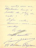 Granier, Jeanne - Autograph Note Signed