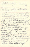 Wolff, Johannes - Autograph Letter Signed