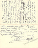 Wolff, Johannes - Autograph Letter Signed