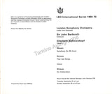 Barbirolli, John - Signed Program London 1969