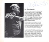 Barbirolli, John - Signed Program London 1969