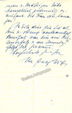 Witt, Josef - Autograph Letter Signed