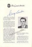 Krips, Josef - London, George - Signed Program
