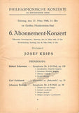 Krips, Josef - Concert Program Vienna 1946