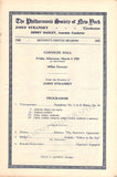 Stransky, Josef - Lot of 6 Concert Programs Carnegie Hall 1920-1921