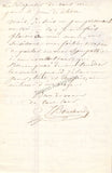 Bouchardy, Joseph - Autograph Letter Signed