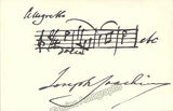 Joachim, Joseph - Autograph Music Quote