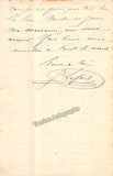 Lefort, Jules - Autograph Letter Signed
