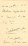 Massenet, Jules - Autograph Letter Signed 1887