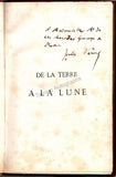 Verne, Jules - Signed Book "De La Terre a la Lune"