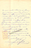 Lefort, Jules - Autograph Letter Signed 1885
