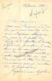 Lefort, Jules - Autograph Letter Signed 1885